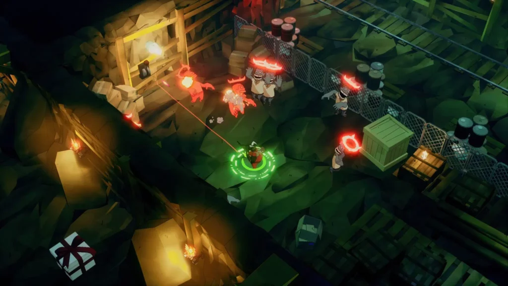 DAMON and BABY - Gameplay tir en vue de dessus