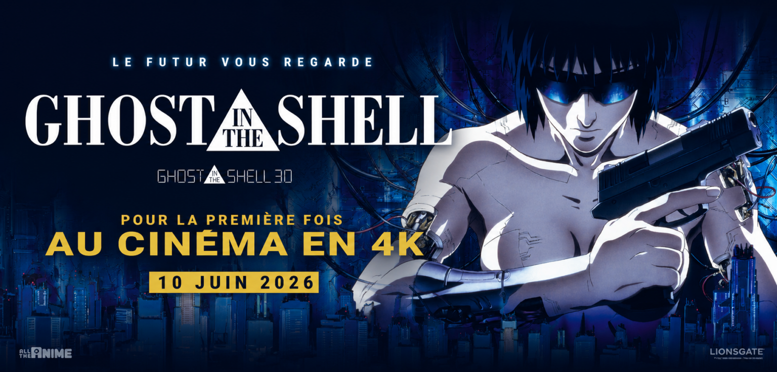 Ghost in the Shell revient au cinéma en 4K : le chef-d’œuvre de Mamoru Oshii à redécouvrir sur grand écran