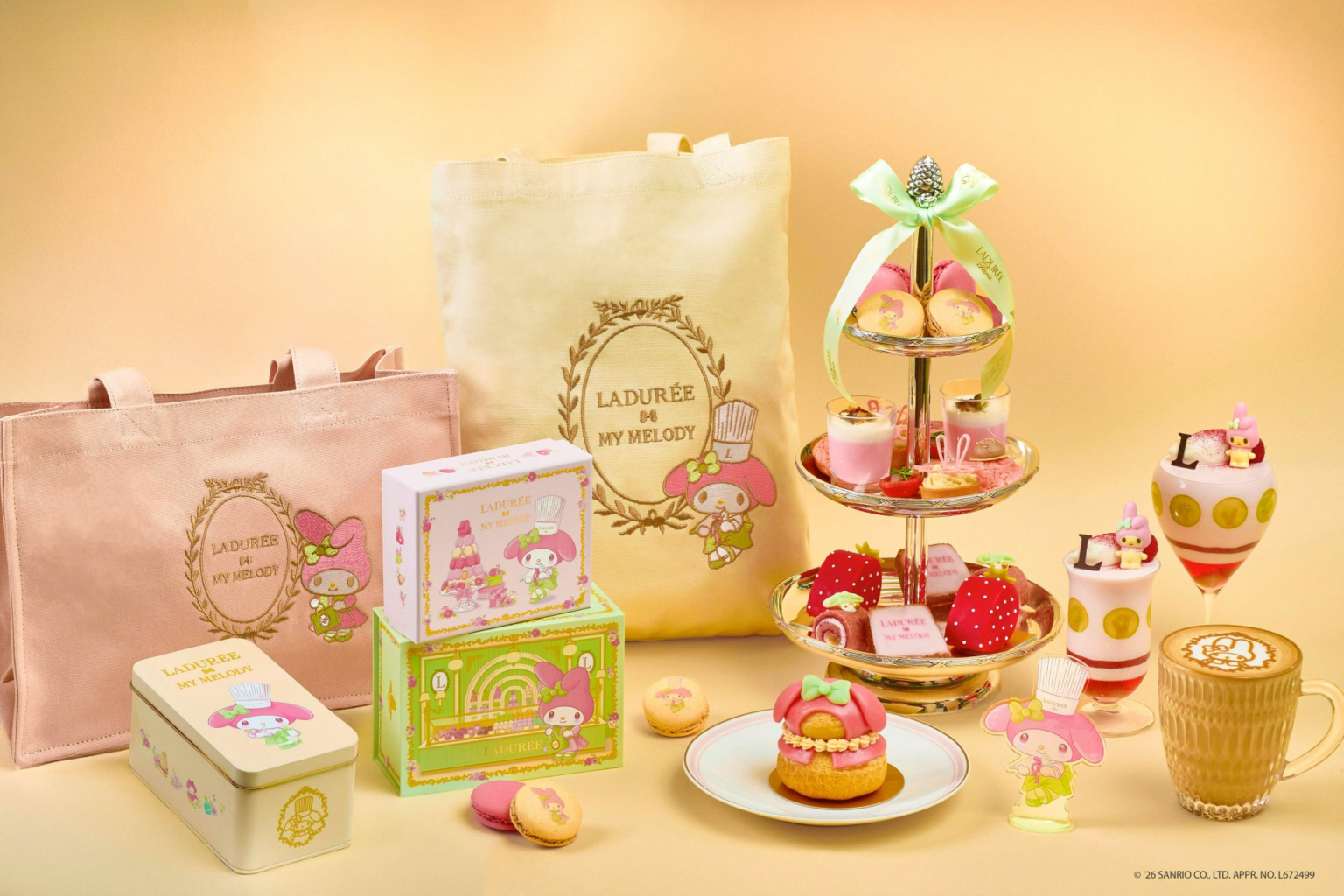 Ladurée s’associe à My Melody pour une collection kawaii
